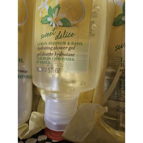 Avon Senses Body Care Lemon Blossom & Basil 3pc set new - Picture 3 of 4